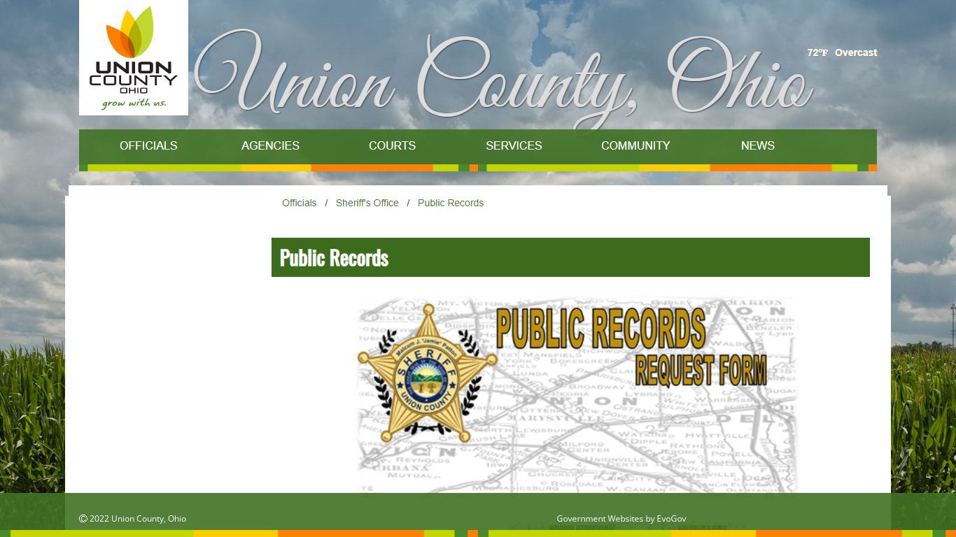 Public Records - Union County, Ohio